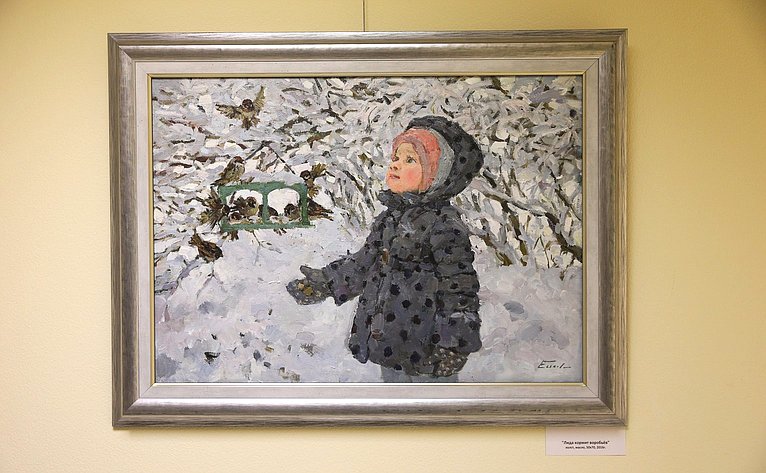 Дина Оюн открыла в здании Совета Федерации выставку пейзажей Павла Еськова «Светлый день»