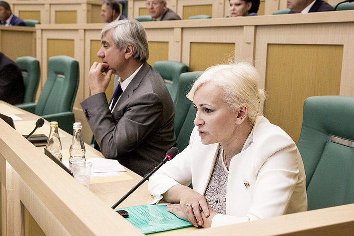 Ольга Ковитиди на 358 заседании Совета Федерации