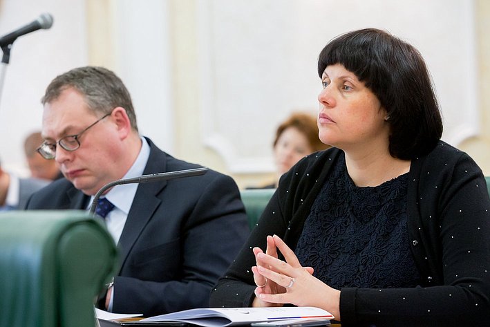 Заседание Оргкомитета Евразийского женского форума в Совете Федерации Афанасьева