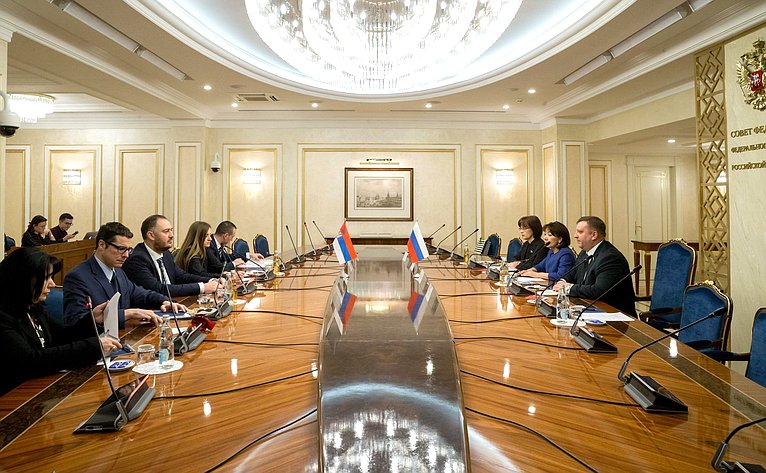 Встреча А. Кондратьева с председателем Комитета Народной скупщины Сербии по вопросом диаспоры и сербов в регионе И. Костичем