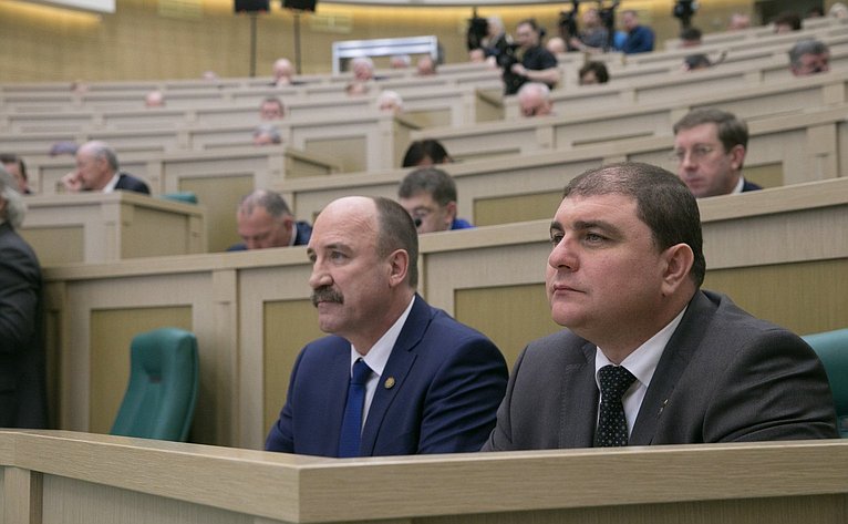 Представители Орловской области на 390-м заседании Совета Федерации