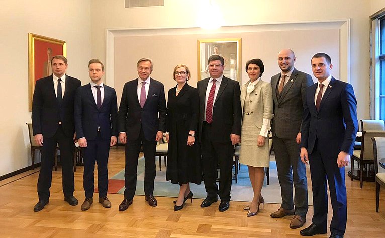 Делегация Совета Федерации посетила Парламент Финляндской Республики