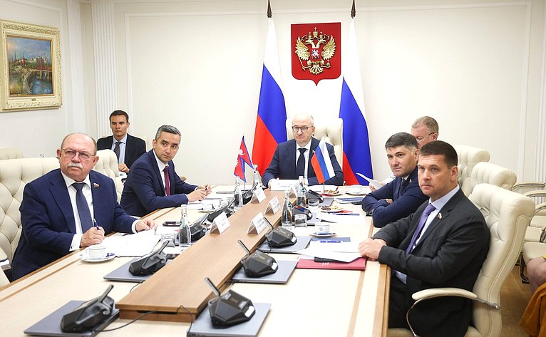 Встреча членов группы по сотрудничеству Совета Федерации с Национальным собранием Федерального парламента Непала