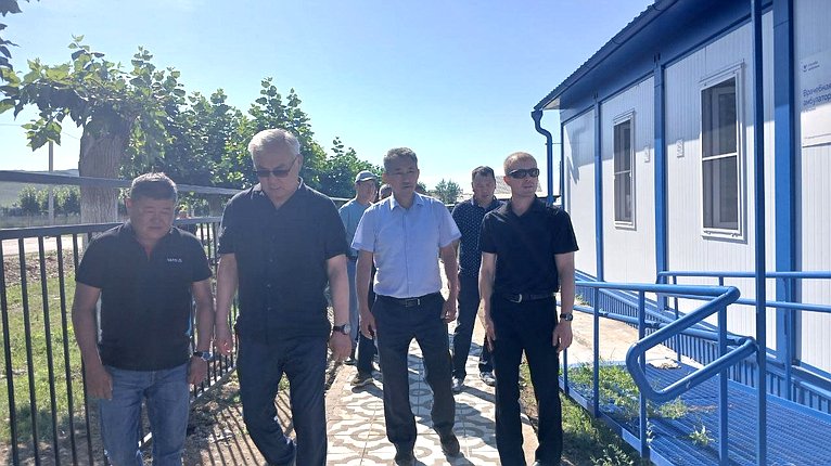 Баир Жамсуев продолжил проверку хода строительных работ на объектах Агинского Бурятского округа