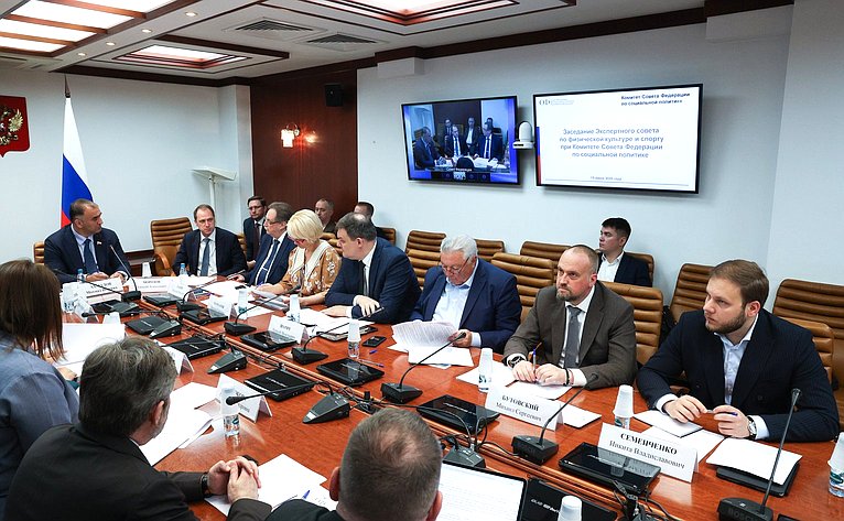 Заседание Экспертного совета по физической культуре и спорту при Комитете Совета Федерации по социальной политике