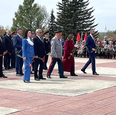 Баир Жамсуев в регионе принял участие в торжественных мероприятиях, посвященных 79-й годовщине Великой Победы