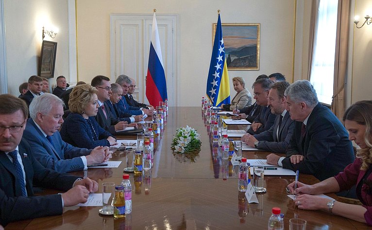 Встреча В. Матвиенко с членами Президиума Боснии и Герцеговины