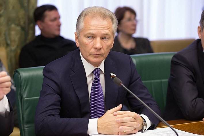 Валерий Пономарев Заседание Комитета Совета Федерации по международным делам