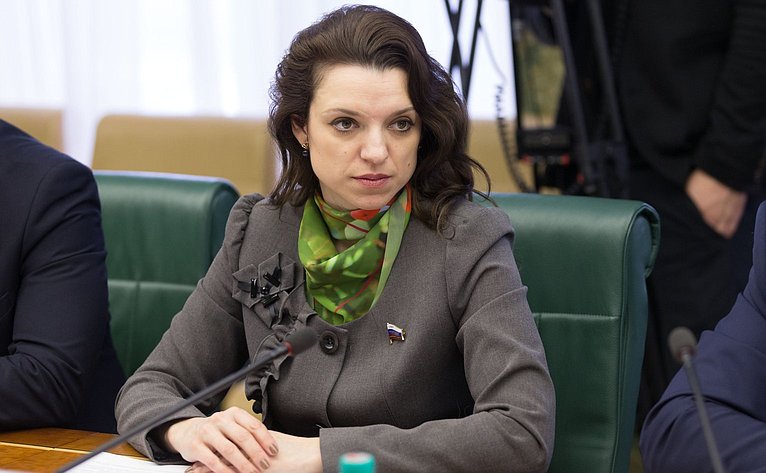 Ю. Вепринцева на заседании Комитета общественной поддержки жителей Юго-Востока Украины