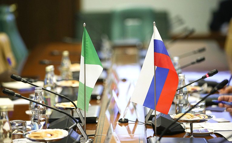 Встреча председателя Комитета СФ по международным делам Григория Карасина с Чрезвычайным и Полномочным Послом Федеративной Республики Нигерия