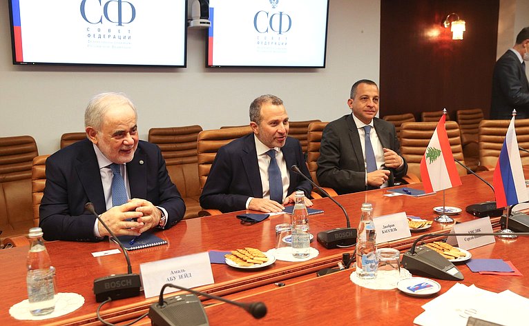 Встреча Сергея Кисляка с председателем христианской партии Ливана «Свободное патриатическое движение» Джебраном Бассилем