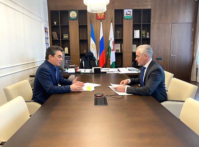 Ирек Ялалов провел рабочую встречу с главой администрации города Уфы РБ Сергеем Грековым