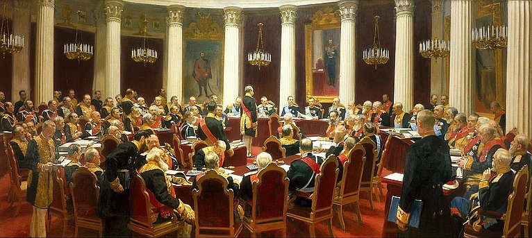 Торжественное заседание Государственного совета 7 мая 1901 года. Худ. И. Репин