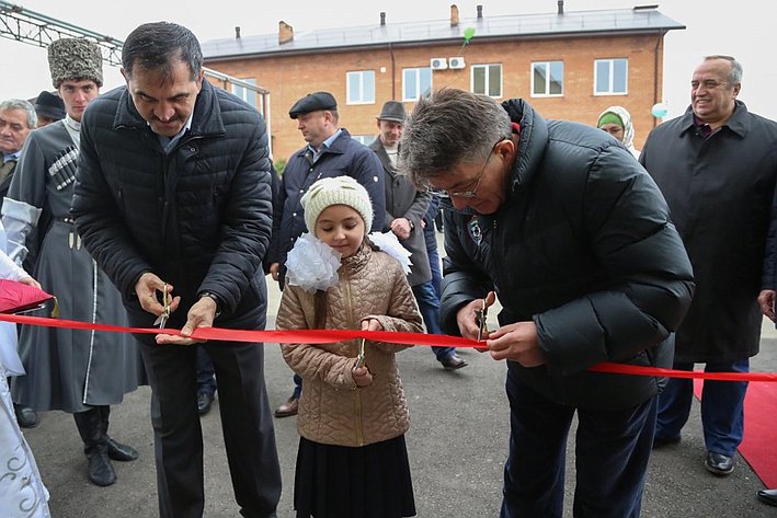 Члены делегации Совета Федерации приняли участие открытии комбинат детского питания в Ингушетии