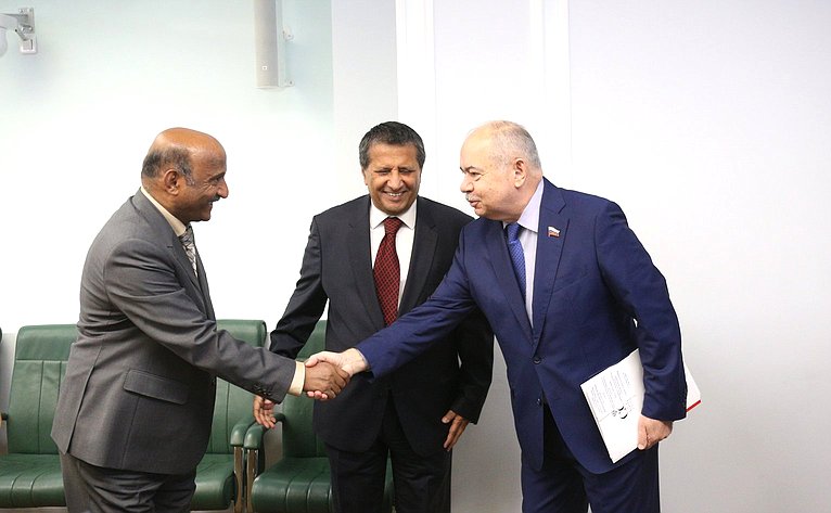 Ильяс Умаханов провел встречу с Чрезвычайным и Полномочным Послом Йеменской Республики в РФ Ахмедом Салемом Аль-Вахейши