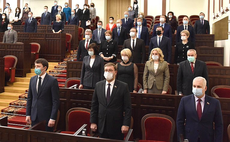 В рамках рабочей поездки в регион Константин Косачев приняли участие в XXII бюджетной сессии Государственного Собрания Республики и провел личный прием граждан