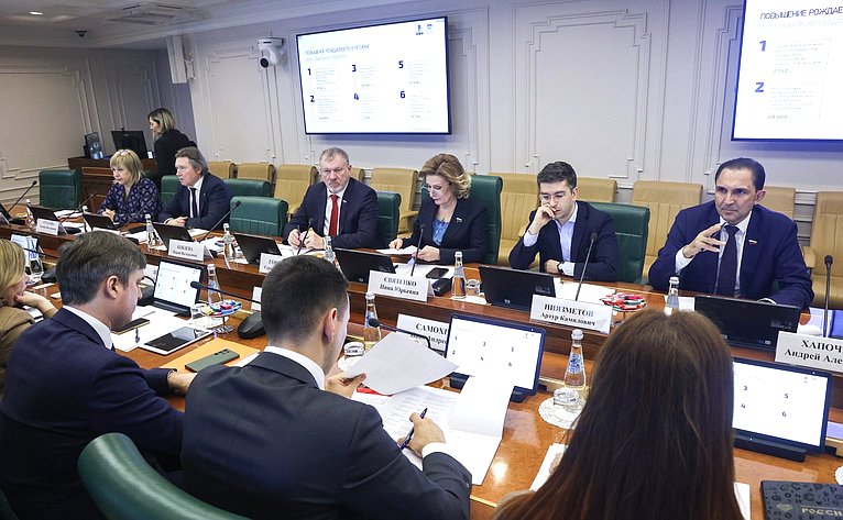 Заседание рабочей группы по вопросам семейной политики и повышению рождаемости в субъектах Российской Федерации