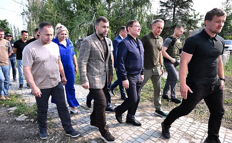 Рабочая поездка первого заместителя Председателя Совета Федерации Владимира Якушева в Донецкую Нвродную Республику