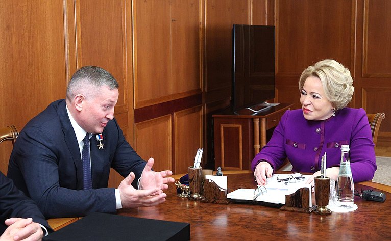 Валентина Матвиенко провела встречу с руководством Волгоградской области