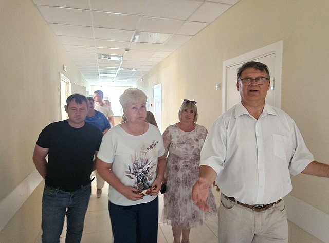 Ольга Бас посетила медицинское учреждение и пообщалась с персоналом