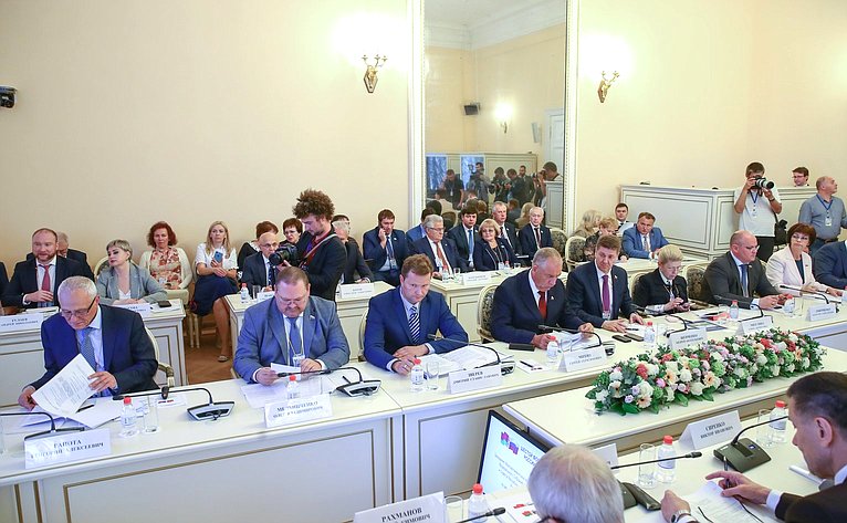 Заседание Межпарламентской комиссии Совета Федерации ФС РФ и Совета Республики Национального собрания Республики Беларусь по межрегиональному сотрудничеству