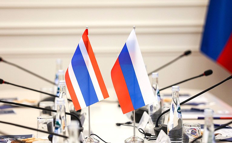 Встреча первого заместителя Председателя СФ Андрея Яцкина с руководителем группы дружбы Таиланд-Россия в Парламенте Королевства Таиланд Пратхум Вонгсаватди