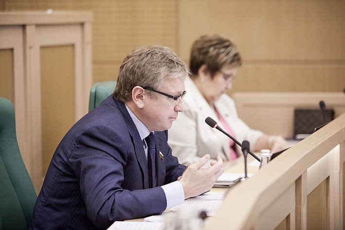 Юрий Шамков на 358 заседании Совета Федерации