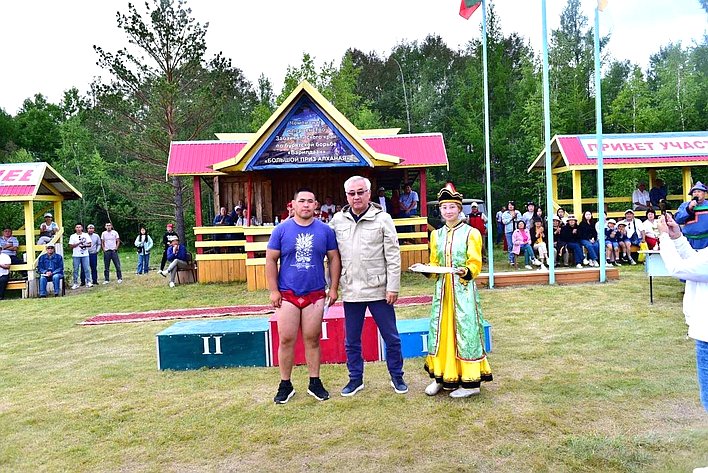 Баир Жамсуев принял участие в спортивных и культурно-массовых мероприятиях в Агинском Бурятском округе
