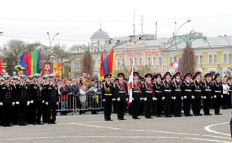 Николай Тихомиров принял участие в торжественном митинге, состоявшемся в городе Вологда у Мемориала «Вечный огонь Славы»