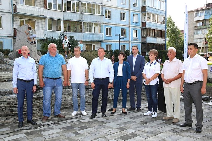 Открытие обновленного сквера «Сад камней» в центре Горно-Алтайска