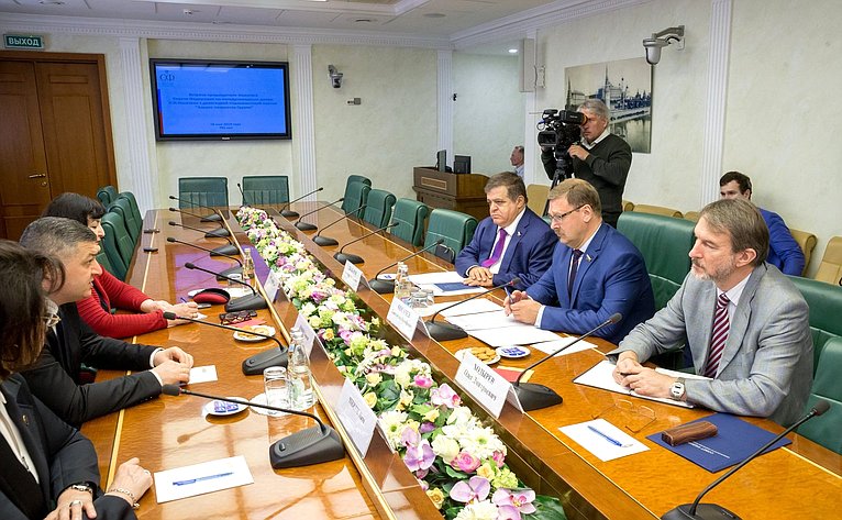 Встреча К. Косачева с делегацией парламентской партии «Альянс патриотов Грузии»