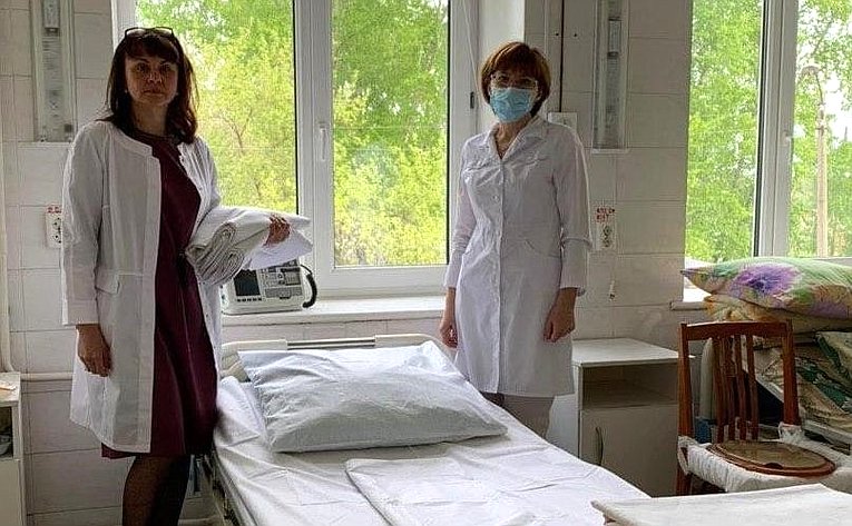 Оказана помощь Саткинской районной больнице, где организована госпитальная база для лечения заболевших COVID-19