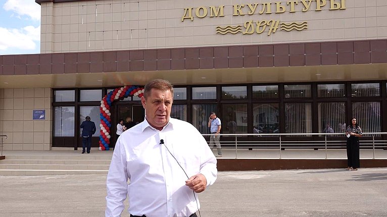 Николай Семисотов посетил Серафимовичский район и принял участие в открытии Дома культуры «Дон» после проведенной модернизации