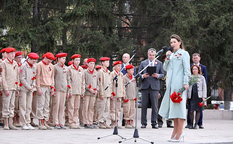 Маргарита Павлова приняла участие в церемонии открытия масштабной патриотической акции «Маршрут Памяти»
