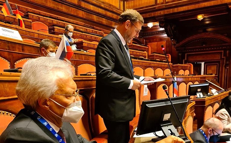 Константин Косачев выступил в ходе второй сессии Конференции председателей парламентов стран «Группы двадцати» в Риме