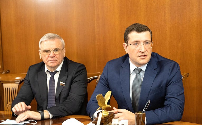 Валентина Матвиенко провела встречу с губернатором Нижегородской области Глебом Никитиным