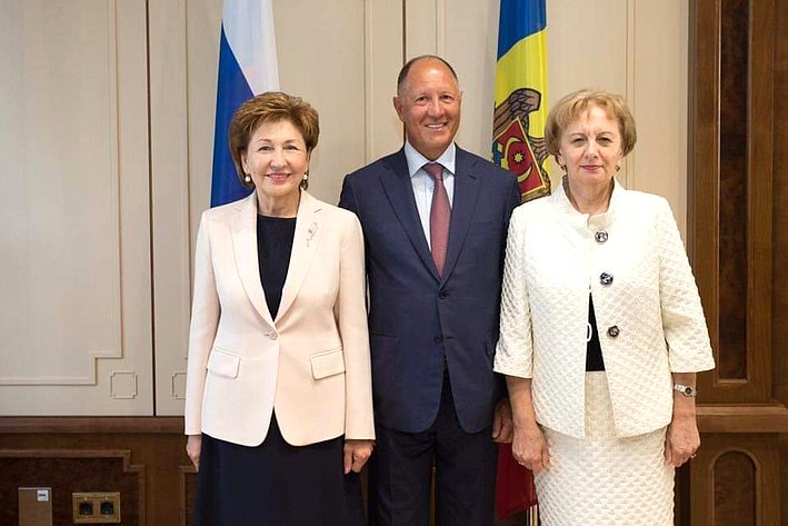 Делегация Совета Федерации провела встречу с Председателем Парламента Молдавии Зинаидой Гречаный