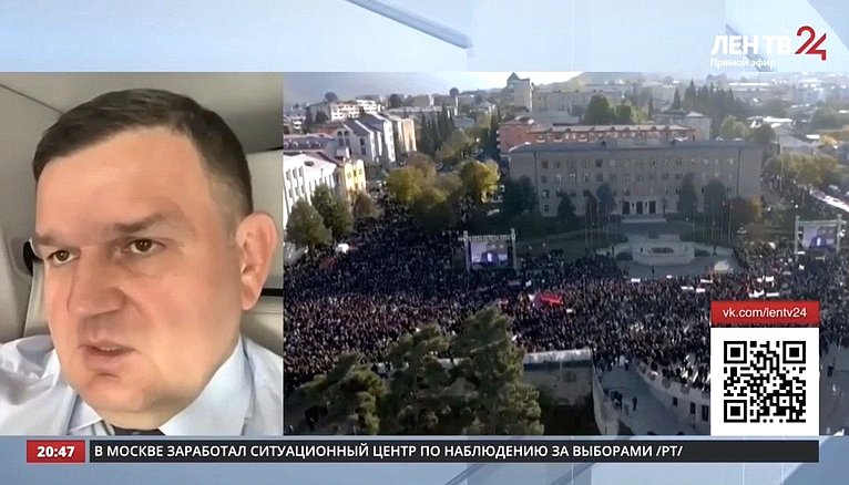 Сергей Перминов ответил 7 сентября на вопросы регионального телеканала «ЛенТВ24» о событиях в Армении и политических заявлениях Еревана