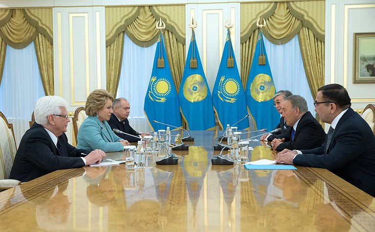 Встреча Председателя СФ В. Матвиенко с Президентом Республики Казахстан Н. Назарбаевым