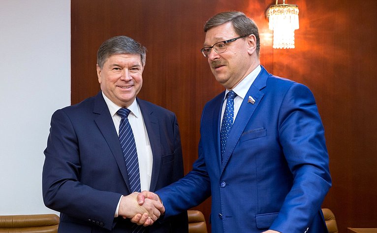 Встреча К. Косачева с Чрезвычайным и Полномочным Послом Республики Молдова А. Негуцем