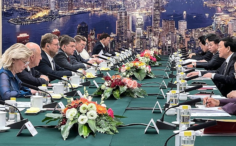 Восьмое заседание Межпарламентской комиссии по сотрудничеству Федерального Собрания Российской Федерации и Всекитайского собрания народных представителей КНР