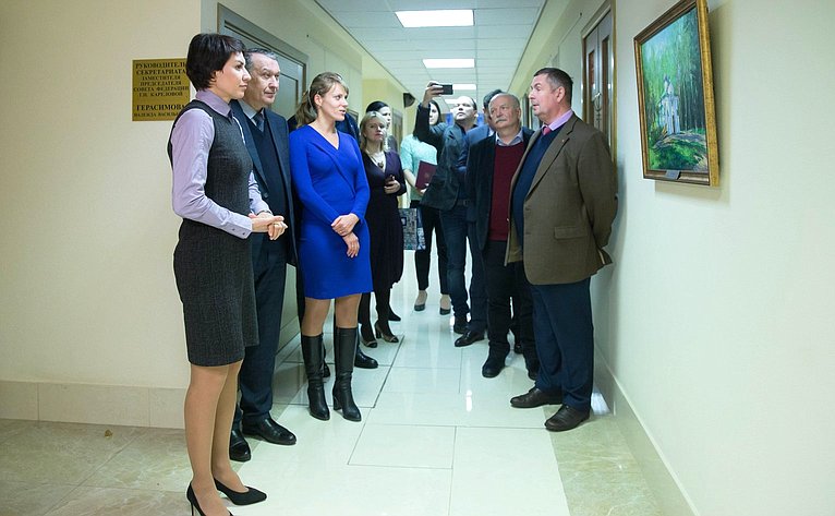 Татьяна Лебедева приняла участие в открытии филателистической выставки в Совете Федерации