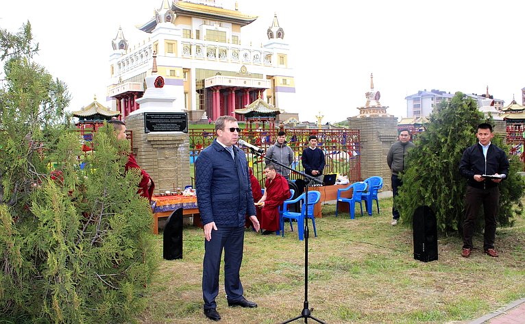 Алексей Майоров принял участие в торжественном открытии Ступы памяти погибшим воинам-интернационалистам