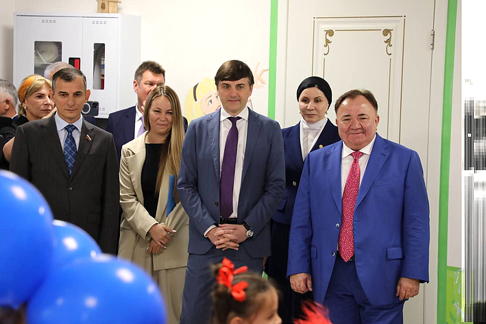 Мухарбек Барахоев принял участие в открытии нового детского сада в Назрани