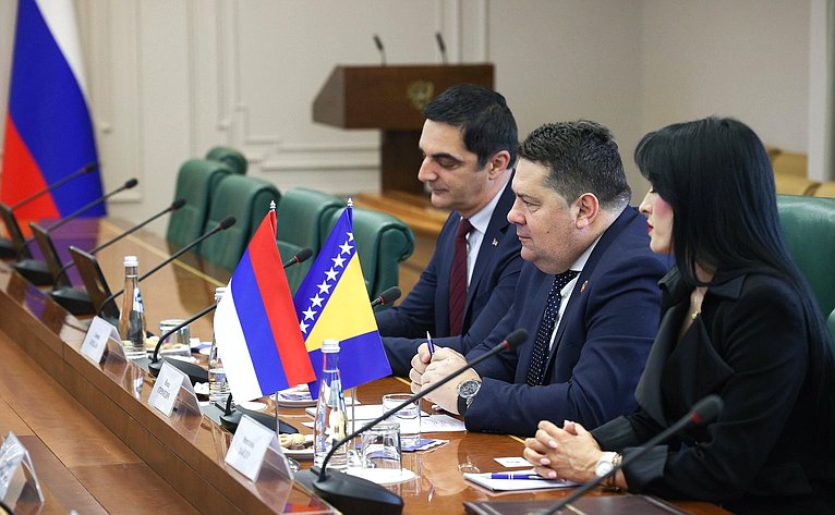 Константин Косачев встретился с Председателем Народной скупщины Республики Сербской (Босния и Герцеговина) Ненадом Стевандичем