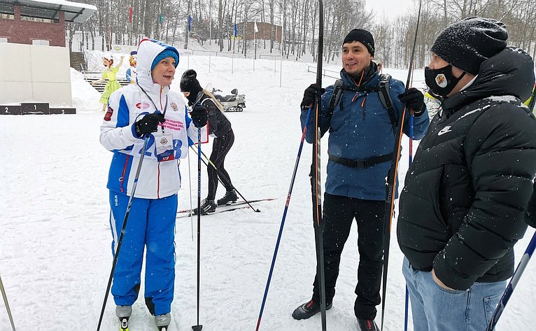 Инна Святенко приняла участие в соревнованиях по лыжным гонкам в рамках XIII Спартакиады среди федеральных органов государственной власти Российской Федерации