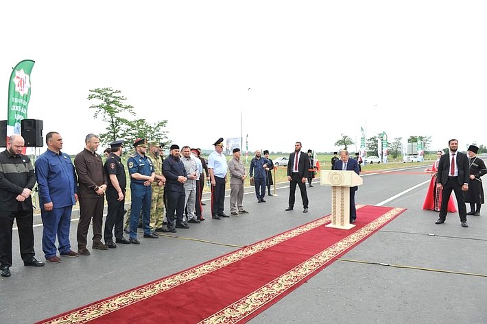 Мохмад Ахмадов принял участие в открытии автодороги Грозный – Ведено – граница Дагестана