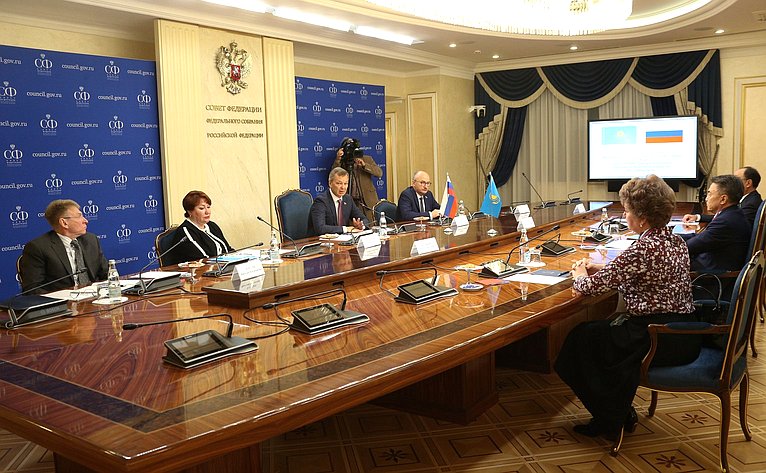Встреча первого заместителя Председателя СФ Андрея Яцкина с заместителем Председателя Сената Парламента Республики Казахстан