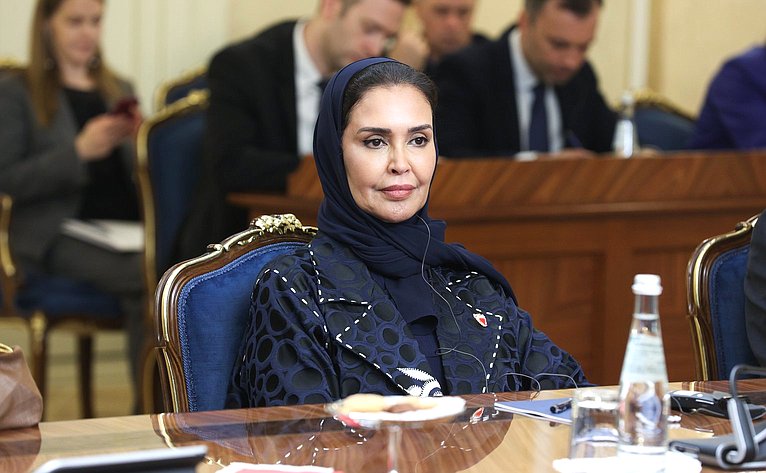 Встреча Председателя Совета Федерации Валентины Матвиенко с Председателем Консультативного совета Национального собрания Королевства Бахрейн Али Бен Салехом Ас-Салехом