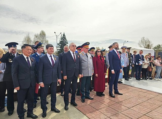 Баир Жамсуев в регионе принял участие в торжественных мероприятиях, посвященных 79-й годовщине Великой Победы